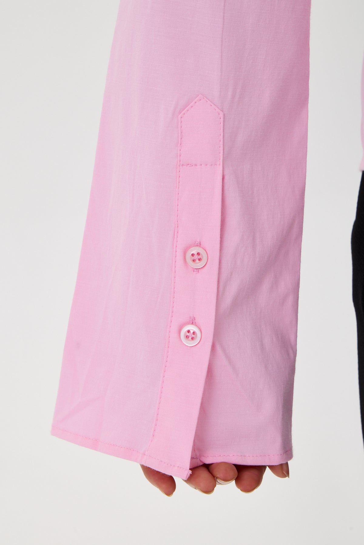 Pens Detaylı Klasik Gömlek – Pembe