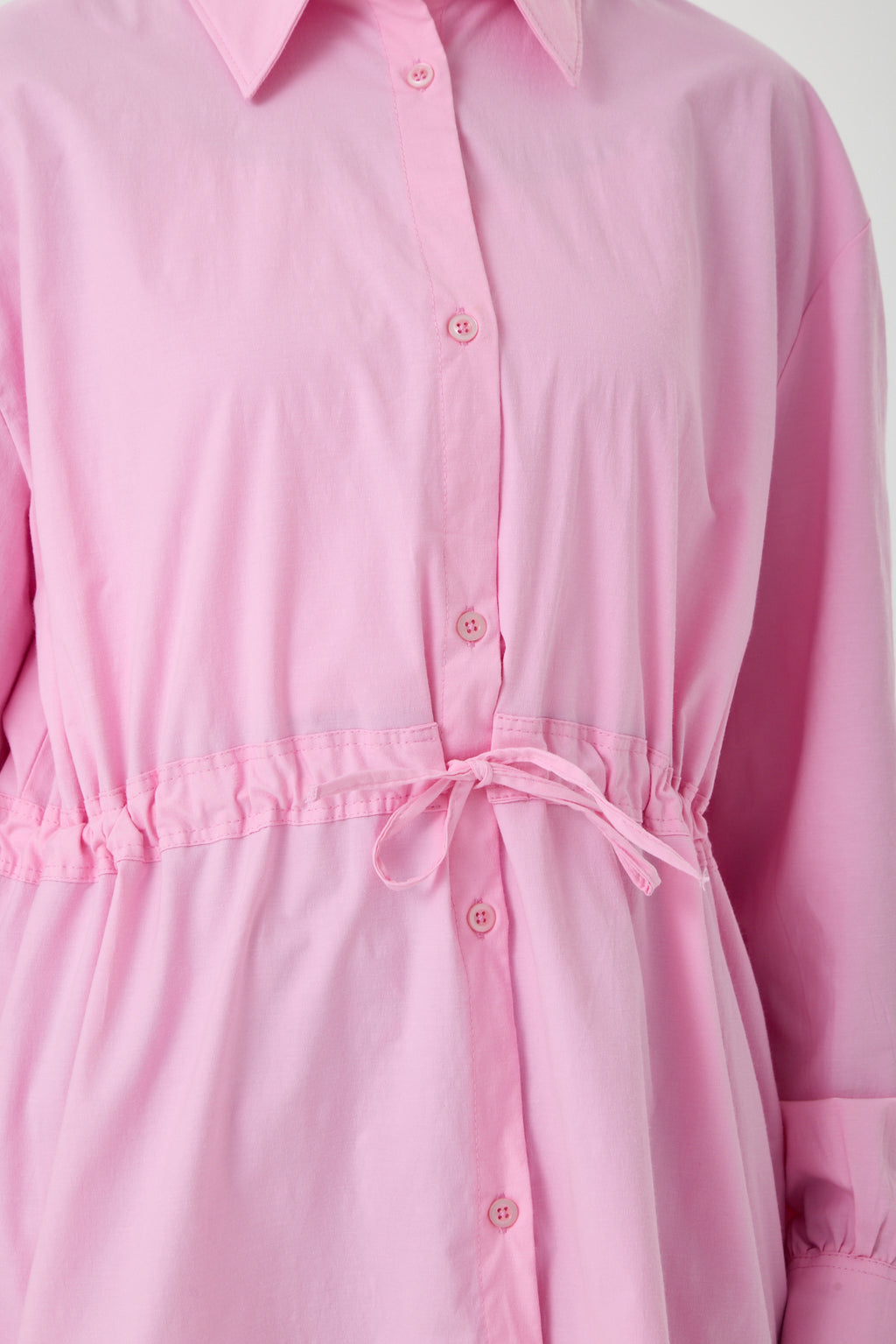 Beli Ayarlanabilir Buzgü Kemerli Kimono Gömlek – Pembe